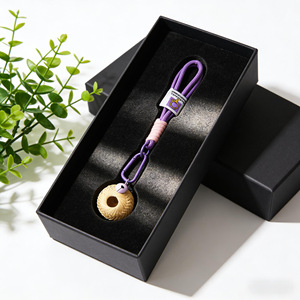 Bamboo Deep View Bamboo Carabiner Keychain ZB12-16 Business Gift Set Traditional Chinese Cultural Creative Gift - Product Image 4