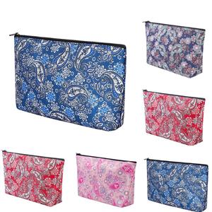 <span class=keywords><strong>Mahjong</strong></span> pliable en velours bleu imprimé, avec fermeture éclair métallique robuste, fabriqué en Chine, pour usage quotidien, style National Tide New Wind, personnalisé et tendance - Product Image 1