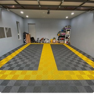 Dalles de sol de <span class=keywords><strong>garage</strong></span> emboîtables durables antidérapantes en PP vierge à 100 %, épaisseur 18 mm, pour le detailing automobile et les stations de lavage 4S - Product Image 4