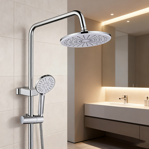 Juego de grifo de ducha de baño de alta presión, cabezal de ducha de lluvia, rociador de mano y rociador de bidé para la máxima comodidad de Ducha - Product Image 1