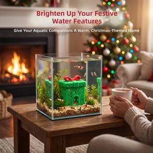 Caja de Regalo de Navidad Personalizada con Peceras Impresas en 3D, Cuevas Escondidas y Micropaisajes para Peces y Camarones - Product Image 6