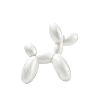 Chien ballon en mousse EPS blanc vierge en polystyrène, jouet pour projets artistiques et créations manuelles DIY, plusieurs tailles disponibles