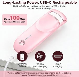 Rechargeable <b>Heated</b> Eyelash Curler <b>USB</b> Electric Eyelash Curling Tool Portable Makeup Tool - Product Image 6