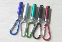 Senter LED Mini dengan Gantungan Kunci Carabiner Senter LED Portabel untuk Berkemah Bersepeda Backpacking