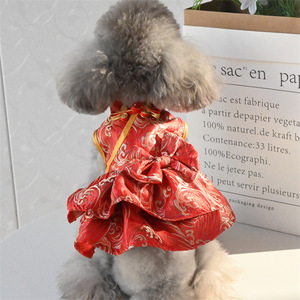 Nueva llegada Chihuahua Año Nuevo Ropa para mascotas Vestido de verano para perros Vestido bonito para mascotas Ropa para perros Marca de lujo Moda - Product Image 4