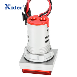 Amperímetro LED cuadrado de 22mm con luces indicadoras digitales duales - Product Image 4