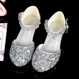 2026 New Summer Fashion Princess <b>Sandals</b> for Girls Pink Rhinestone Shoes for Big Kids Korean Style Breathable Children Shoes - Product Image 1