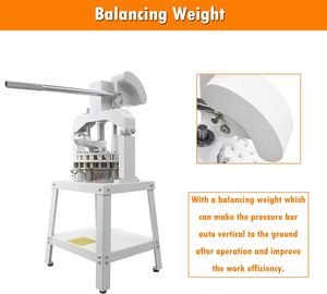 36 cái máy cắt bột ép tay máy cắt bánh mì mới máy làm bánh miếng đệm bánh thương mại thủy lực thủ công chia bột - Product Image 5