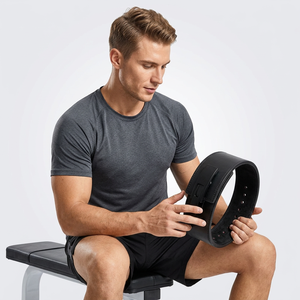 SAAR INDUSTRIES Fitness Weightlifting Training Waist <b>Support</b> Powerlifting Leather Lever <b>Belt</b> Buckle Gym <b>Back</b> Protector - Product Image 1