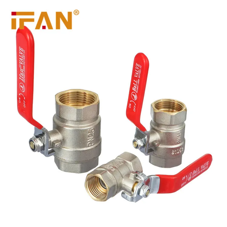 IFAN Wholesale Brass Valve Válvula De Segurança Orgânica De Alta Temperatura De Trabalho Válvulas De Esfera De Latão Feminino De Água De Latão