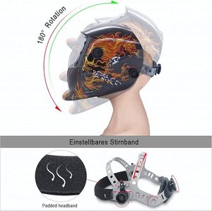 Casco <span class=keywords><strong>de</strong></span> Soldadura Automático Vector <span class=keywords><strong>con</strong></span> Gran Campo <span class=keywords><strong>de</strong></span> Visión, 220v, para Soldadura TIG, Nuevo - Product Image 4