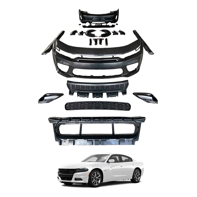 Лидер продаж, широкополосный Передний Задний бампер SRT Hellcat, расширяемый обвес автомобиля, комплект для зарядного устройства Dodge 2015-2022