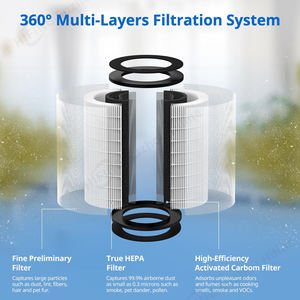 Filtre à charbon HEPA H13 pour purificateur d'air <span class=keywords><strong>Homedics</strong></span> AP-T30 AP-T30 Y AP-T30WT - Product Image 3