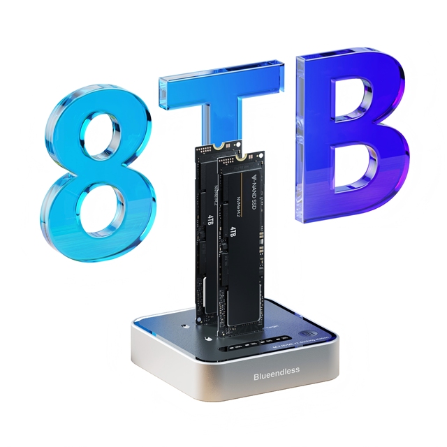 OEM M2 NVME SSD Enclosure NVME Cloner USB 3.2 Gen 2 20 Gbps 20Gbps Type-C Tool-Free M.2 NVME SSD Case Enclosure