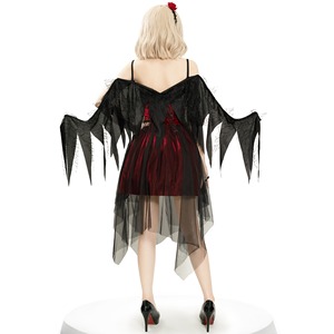 Nuovo arrivo Set di Costume di angelo scuro per le donne di Halloween Anime abito con ali per i bambini - Product Image 6