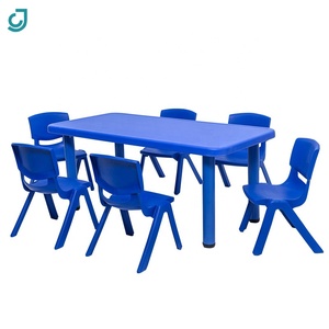 Pre đồ nội thất Trường Mẫu Giáo có thể điều chỉnh trẻ em bàn trẻ em hình chữ nhật bảng với ghế - Product Image 6