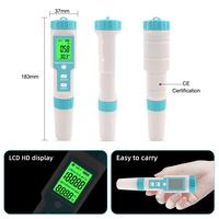 Testeur multifonctionnel de qualité de l'eau 7-en-1, pH-mètre portable/TDS/EC/salinité/SG/ORP/TEMP