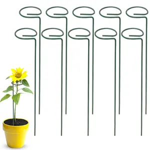 Plant Support Stakes Garden Single Stem Flower Support Stake Amaryllis Plant Cage Support Rings for Orchid Lily Peony Rose