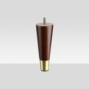 Modern Wooden <strong>Legs</strong> <strong>for</strong> Bed Support Accessories With Metal Cups Straight Tapered Solid Wood <strong>Sofa</strong> <strong>Legs</strong> Wooden <strong>Legs</strong> <strong>for</strong> Furniture - Product Image 6