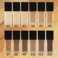 Fond de teint liquide mat 30 ml, marque privée, imperméable, longue tenue, couvrance totale, effet illuminateur