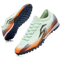 Vente en gros OEM Chaussures de football d'entraînement professionnelles à crampons TF en tissu PU antidérapantes pour adultes et adolescents