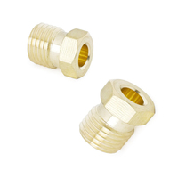 Raccords de compression en laiton - Adaptateurs de raccordement et de connecteurs personnalisés pour tuyaux d'huile, pour la lubrification et l'hydraulique des machines