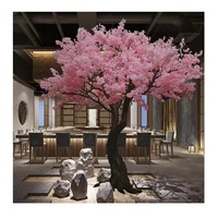 Centres de table personnalisés de 6 pieds pour mariage, remise de diplôme, Noël, Nouvel An, Halloween, arbres à fleurs en soie écologiques, rose et blanc