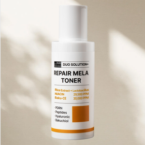 Tónico Reparador Duo Solution Mela, Potenciador Dérmico de Grado Clínico con Niacinamida de Rápida Absorción, Reduce la Pigmentación e Ilumina la Piel - Product Image 3
