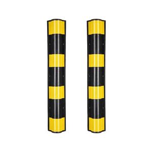 Protection d'angle en caoutchouc réfléchissant pour entrepôts, parkings, garages et murs, type colonne carrée - Product Image 2