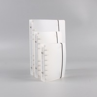 Vente en gros de couvertures de cahiers rigides translucides mates avec plaque métallique pour cahiers de composition A5/A6/A7