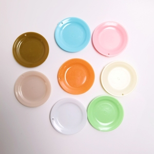 100 Pièces Mini Assiettes en Plastique pour Mini Aliments, Modèles de Tortues Miniatures pour <span class=keywords><strong>Cuisine</strong></span>, Miniatures de Jardin Féerique, Maison de Poupée DIY - Product Image 6