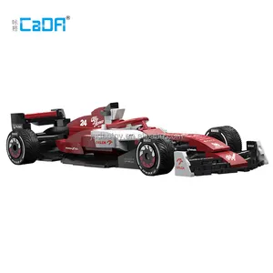 CaDa C55026 1:24 fórmula de carreras C42 modelo de coche DIY montaje ladrillo juguetes para niños juegos de bloques de construcción chico juguete regalo de Navidad