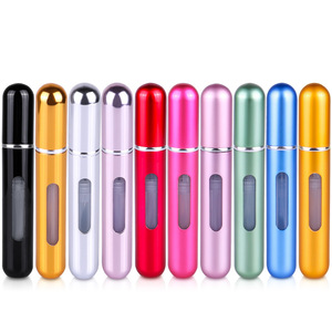 Travel <strong>Atomizer</strong> Spray Perfume Bottle Mini Factory Direct Wholesale 8ml Portable Refillable Aluminum Screen Printing PUMP Sprayer - Product Image 1