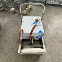 Industriële friteuse mobiele oliefilterwagen met 43L capaciteit en 1 nauwkeurige temperatuurregeling, elektrisch, commercieel gebruik