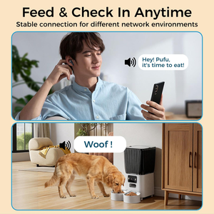 เครื่องให้อาหารสัตว์เลี้ยงอัตโนมัติอัจฉริยะพร้อมชามอาหารและเครื่องให้น้ำสำหรับแมวและสุนัข พร้อม WiFi และกล้อง จากผู้จัดจำหน่ายสินค้าสัตว์เลี้ยงชั้นนำ - Product Image 6