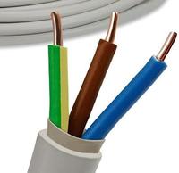 Cable de Cobre NYM-J de 4 mm y 16 A para Construcción con Aislamiento de PVC de 0.6/1 KV, Cumple con la Norma IEC para Uso Subterráneo