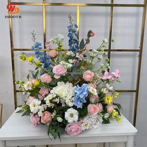 Bola de flor de hoja verde rosa azul artificial hecha a mano de fábrica suave para fiesta de boda y decoraciones del Día de San Valentín - Product Image 4