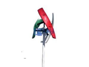 Aerogenerador de Eje Vertical de 24v 48v 600w 1000w con 3 Aspas y Motor Sin Núcleo - Product Image 1