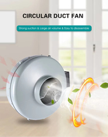 Ventilateur de ventilation en ligne en plastique 325 CFM pour système de ventilation CVC