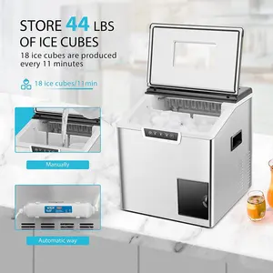 2 in 1 15-20kgs Lifestyle 3.2L water tank 1.5kgs ice storage Bullet Shaped Ice Maker with Shaver CE CB ETL GCC SAA