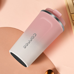 17oz <b>coffee</b> mug stainless steel 750 ml gradient style vacuum double-wall with lid Leak-proof custom insulated travel mug - Product Image 3