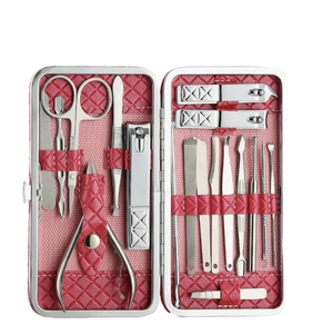 18-Piece Stainless Steel Professional Manicure <b>Pedicure</b> Kit Nail Clippers Nail Care <b>Tools</b> for Infant Adult Use Electric Portable - Product Image 2