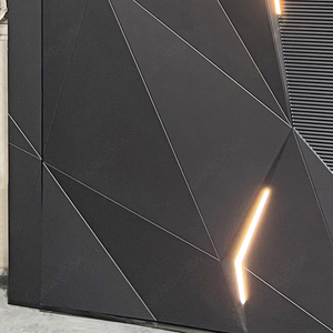Puerta <span class=keywords><strong>de</strong></span> Entrada Individual para Villa, <span class=keywords><strong>de</strong></span> Aluminio Fundido, Estilo Contemporáneo, para Materiales <span class=keywords><strong>de</strong></span> Construcción - Product Image 2