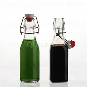Bouteille en verre à bascule 1 litre/<span class=keywords><strong>33</strong></span> oz, bouteille transparente pour brassage à bascule avec bouchon pour boissons, huile, vinaigre, <span class=keywords><strong>bière</strong></span> - Product Image 2