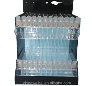 Two Tiers Acrylic Lip Balm Display Stand With Pusher