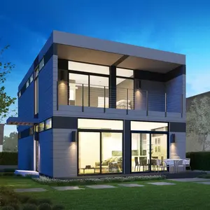 top quality controlled kitset detached prefab villa houses