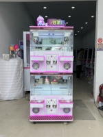 Meilleure qualité, Lucky Star Golden House, machine à griffes de type grue pour 4 joueurs, taille complète, machines à griffes de type grue japonaises pour les entreprises