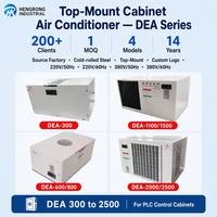 Climatiseur industriel à montage supérieur Hengrong Industry certifié CE DEA-300W avec commande électrique PLC et compresseur Hitachi