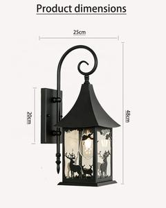 Lámpara de Pared LED Regulable de Acero Inoxidable para Exteriores, Diseño de Ciervo, Impermeable, para Puerta de Villa, Balcón, Pasillo, Jardín - Product Image 4