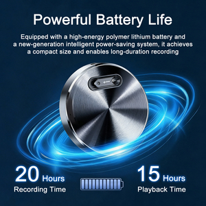 Q37/A6/A30/M29 ポータブルネックレス型オーディオ録音機 長時間バッテリー ディクタフォン Uディスク 音声起動 ワンクリックボイスレコーダー - Product Image 4